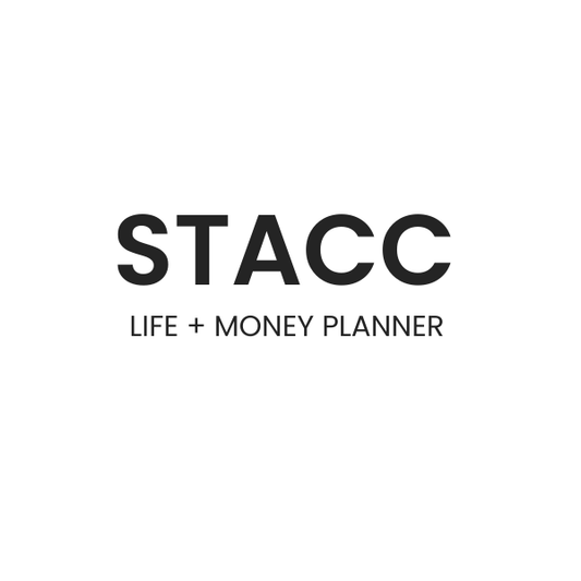 Stacc Monthly Planner — Life + Money, Simplified